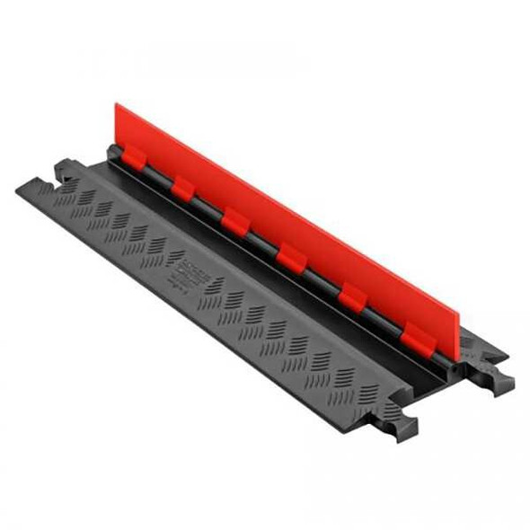 Checkers Cable Protector,Hinged,1 Channel,3 ft. GD1X75-ST-O/B