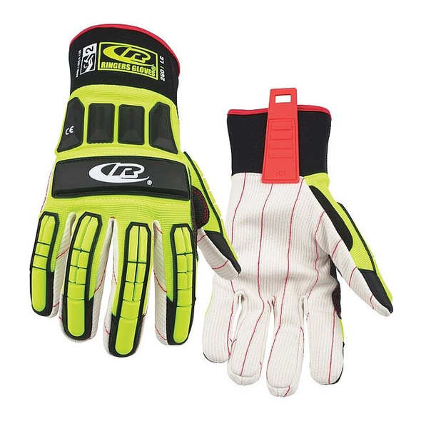 Ringers Gloves Impact Resistant Gloves, Green, 2XL, PR 260