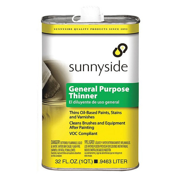 Sunnyside Paint Thinner,1/4 gal.,Solvent Base 47632