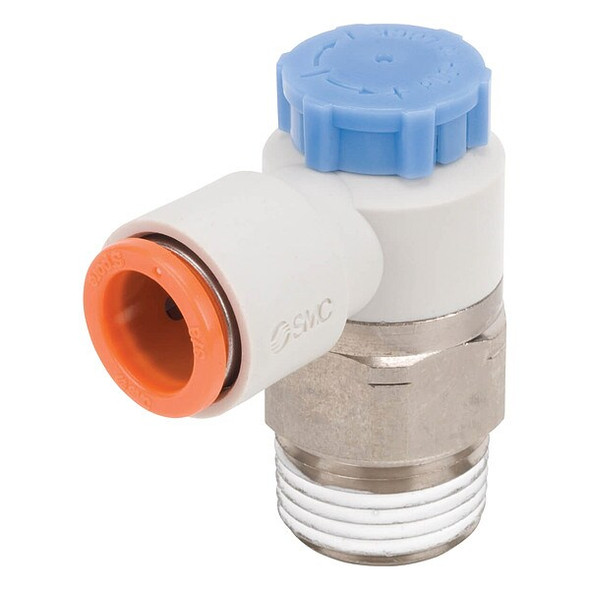 Smc Speed Control Valve,3/8 In,NPT x Tube AS3211F-N03-11SA