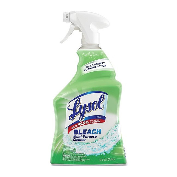 All Purpose Cleaner, 32 oz. Trigger Spray Bottle, Slight Chlorine, Tan, 12 PK