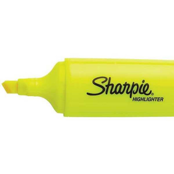 Sharpie Highlighter,Standard,Yellow,PK12 25005