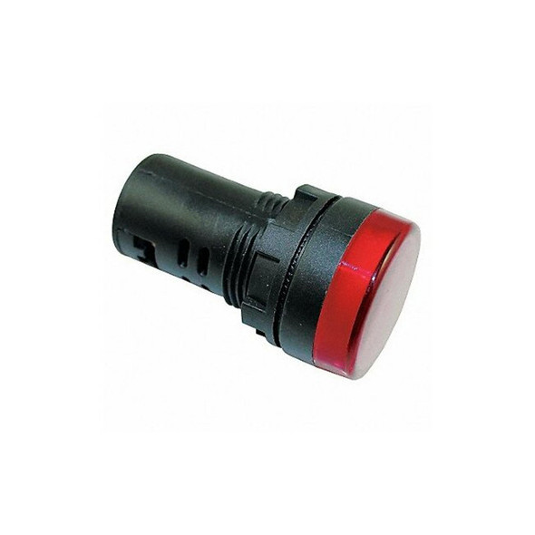Dayton Raised Indicator Light,22mm,24V,Red 22NZ01