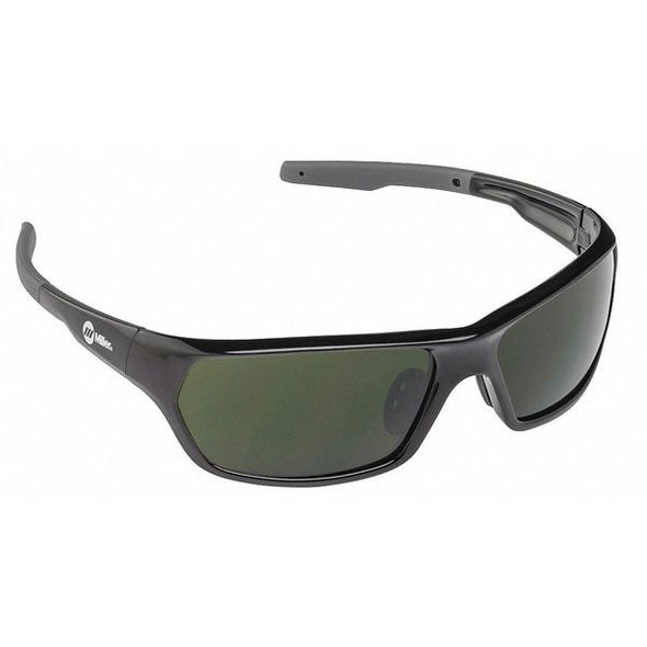 Slag, Welding Safety Glasses, Anti-Fog, Green Lens, Black Frame, Full-Frame, Polarized