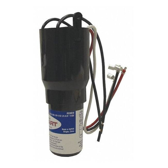 Supco Hard Start Kit, 115, Single, 1/12 to 1/5 RCO810