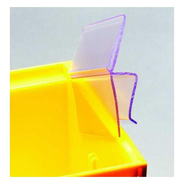 Aigner Index Label Holder,Clip On,3 in. L,PK25 BC-13