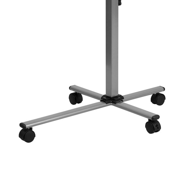 Flash Furniture Adj.-H Computer Stand,29 1/4 in W,Red NAN-JN-2762-GG