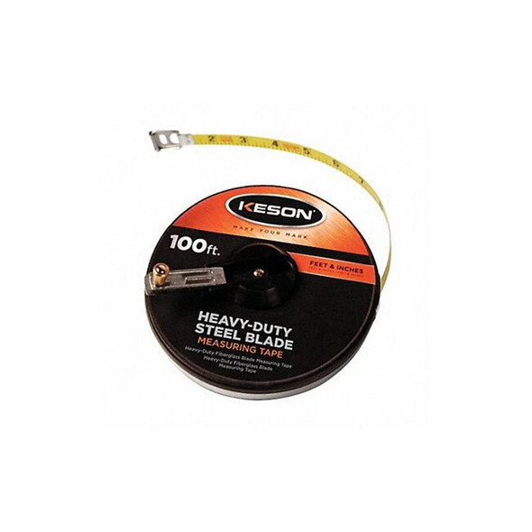 Keson 100 ft Tape Measure, 3/8 in Blade ST10018