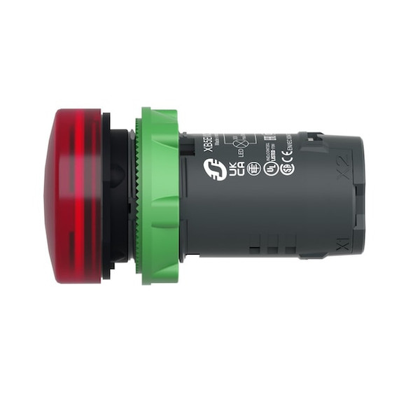 Schneider Electric Pilot Light,Red,LED Lamp Type XB5EVB4
