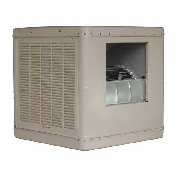 Ducted Evaporative Cooler, 4,100 to 4,600 cfm, 1,200 sq ft, 14.3 gal, Belt