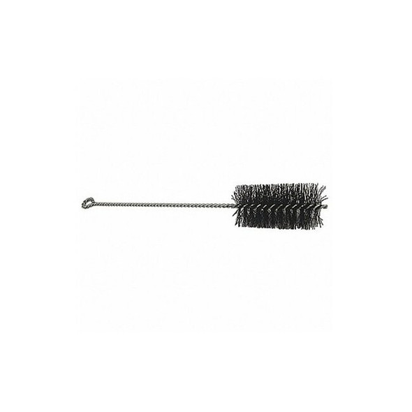 Tube and Pipe Brush, 11 in L Handle, 4 in L Brush, Black, Wire, 15 in L Overall