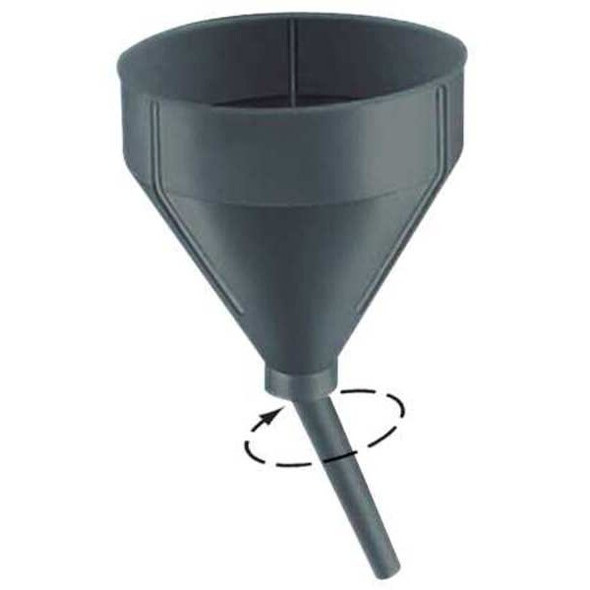 Funnel King DrumFunnel,12inH,Black,Polyethylene 32301