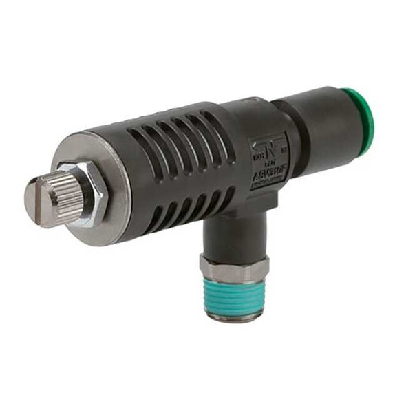 Smc Speed Exhaust Control Valve,6mm,M5x0.8 ASV220F-M5-06