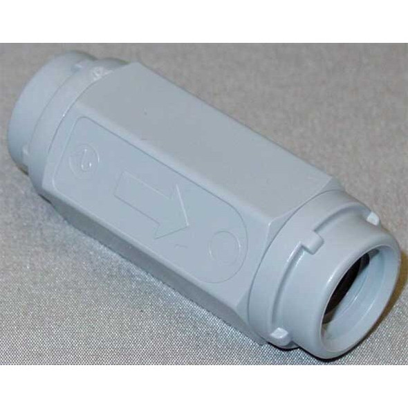 1/4" FNPT Gray PVC Ball Cone Spring Check Valve