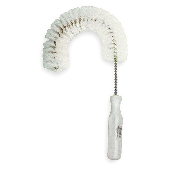 Tough Guy 8" White Drain Tube and Pipe Hook Brush 2KE99