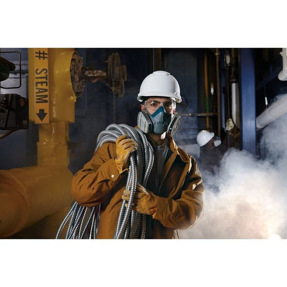 3m Half Mask Respirator, Rugged Comfort 6500, Not Rated, Bayonet, Size, S 0 Cartridges Included 6501