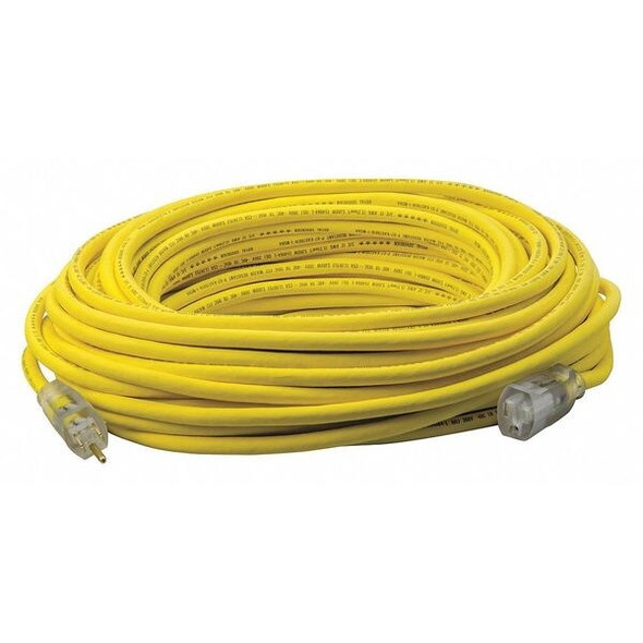Southwire Extension Cord,100ft,12Ga,15A,SJEOOW,Yel 3689SW0002