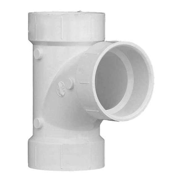 Manufacturer Varies PVC Sanitary Tee, Hub, 2 in Pipe Size 1WJP4
