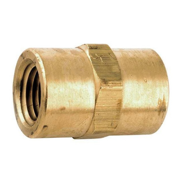 Coupling Low Lead Brass Coupling, 1/4 in Female NPT X 1/4 in Female NPT