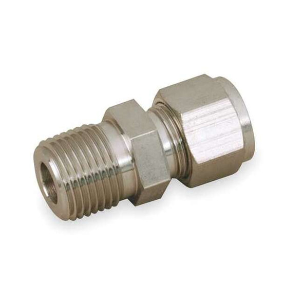 Parker 3/4" A-LOK x MNPT 316 SS Male Connector 12MSC12N-316