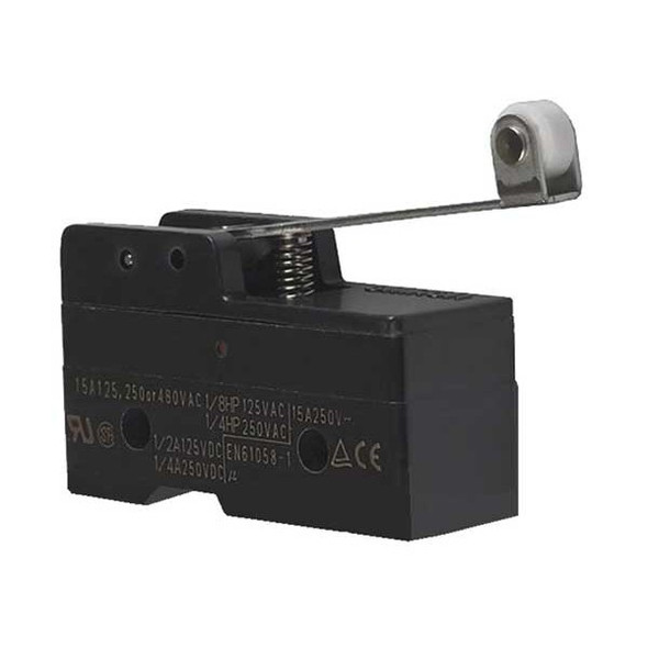 Omron SnapActionSwtch,HingeRollerLever,1NO/1NC Z-15GW2
