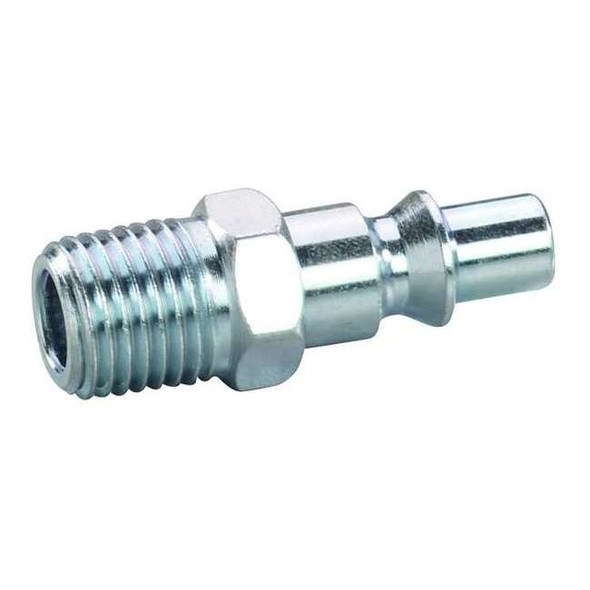 Speedaire Quick Connect,Plug,1/4" Body,1/8"-27 30E716