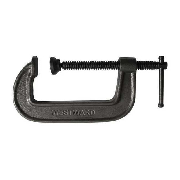 Westward C-Clamp,12",Iron,Regular Duty,2850 lb. 10D516