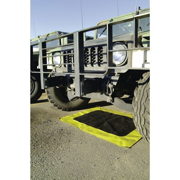 Enpac Sorbent Pillow, 4 gal, Oil, Gray, Yellow 5680-YE