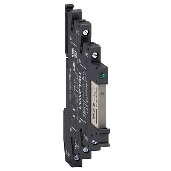 Schneider Electric DIN Rail, Slim Plug-In Relay, Square, 6 A, 5, Screw RSL1PVFU