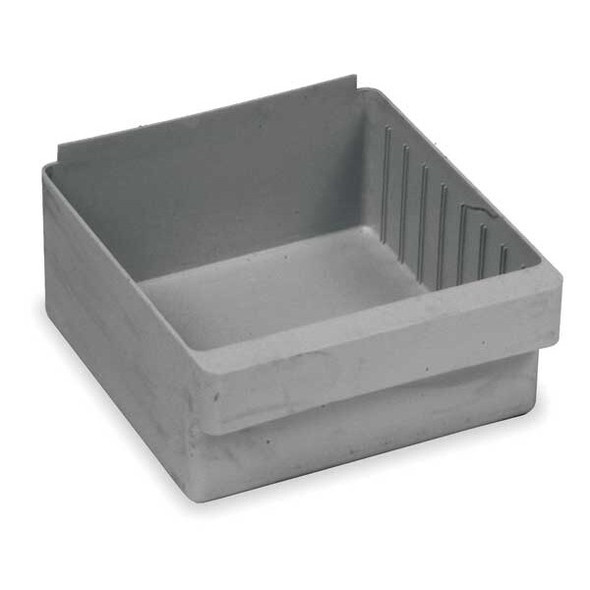 Quantum Storage Systems Drawer Bin,Gray,Polystyrene,4 5/8 in QED801GY Quantum Storage Systems Drawer Bin,Gray,Polystyrene,4 5/8 in QED801GY
