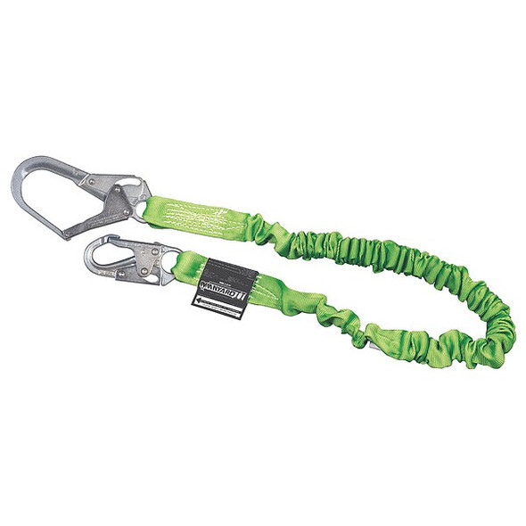 Manyard(TM) Stretchable Web Lanyard, 6 ft. Length, Snap Hook, Steel, 1 Leg(s)