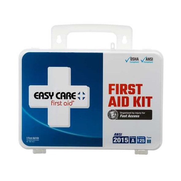 First Aid Kit and Housing, Plastic 86 Components, 25 People Served