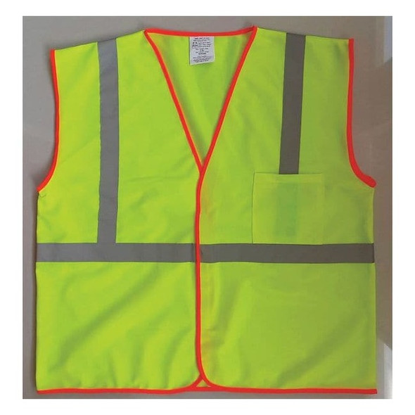 Condor U-Block Vest, Class1 Yellow/Grn, 4XL/5XL 53YK50