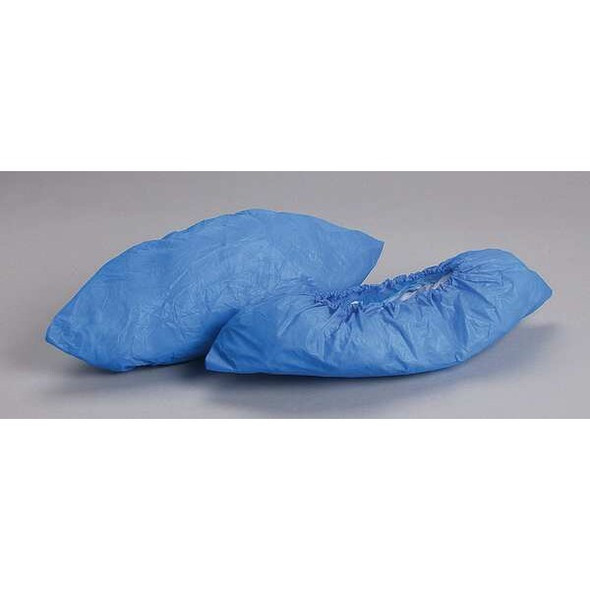 Disposable Shoe Covers, Polyethylene, Blue, Slip Resistant Sole: No ,XL