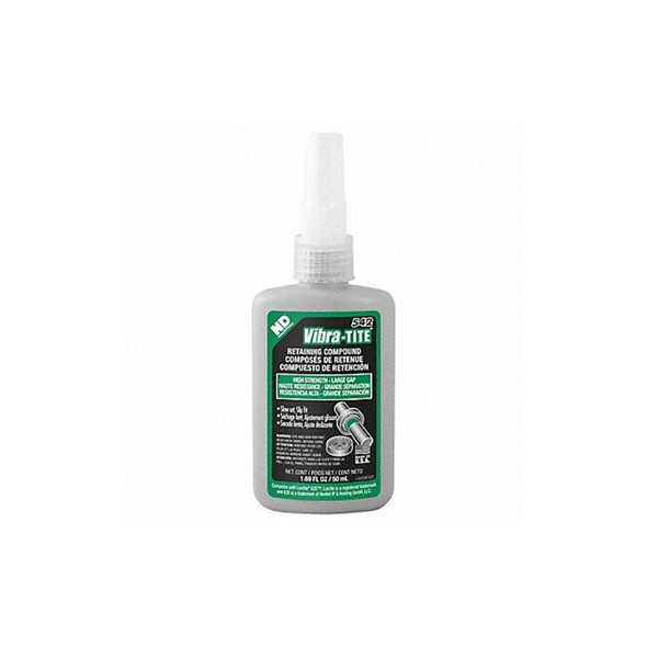 Vibra-Tite Retaining Compound, 542 Series, Green, Liquid, 50ml, Bottle 54250
