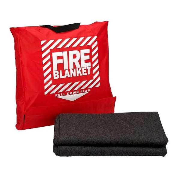First Aid Only Fire Blanket,5.2 ft W,6.7 ft L,Gray 21-650