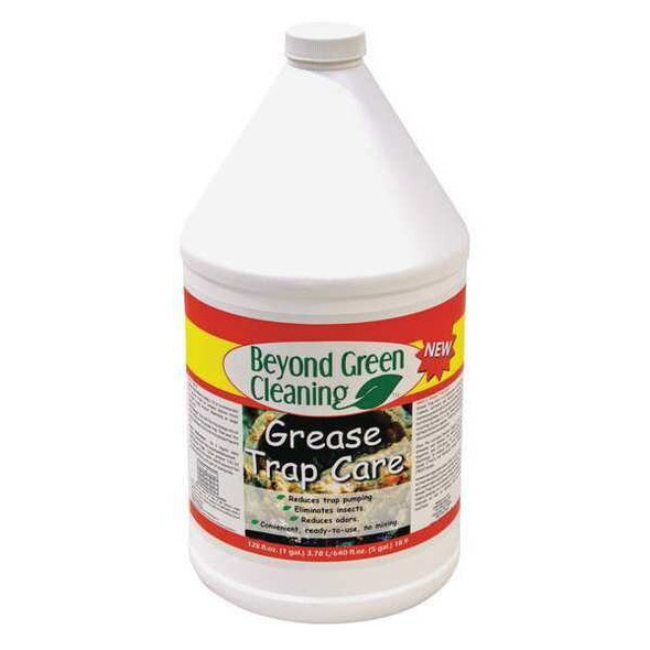 Grease Trap Treatment, 1 Gal Jug, Liquid, Colorless, 4 PK