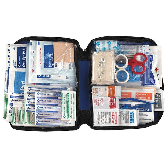 First Aid Only First Aid Kit and Housing, Nylon 312 Components, 50 People Served 91081