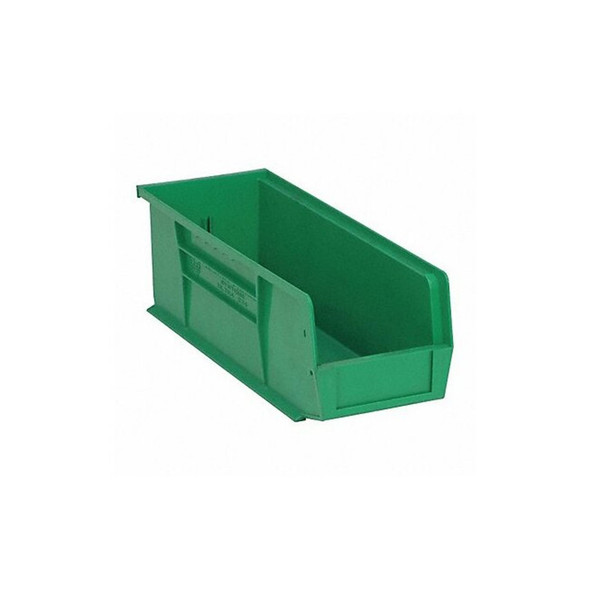 Quantum Storage Systems HangandStackBin,14.75inL,5.5inW,Plastic QUS234GN