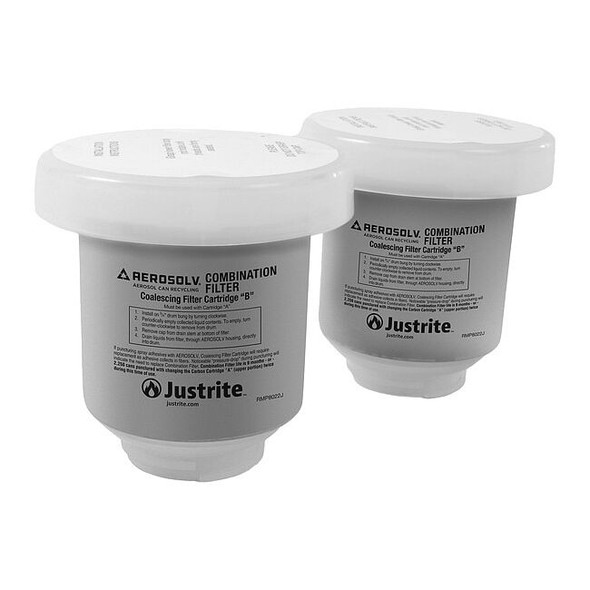 Justrite Aerosolv Activated Carbon Filter, PK2 28198