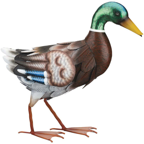 Regal Art & Gift 15.25 In. Metal Walking Mallard Lawn Ornament 11776