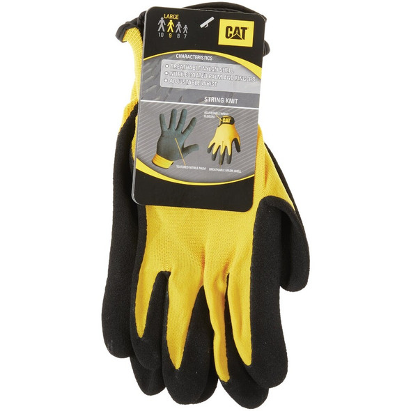 CAT Men's Large Nitrile Coated Nylon Knit Glove CAT017416L 730411