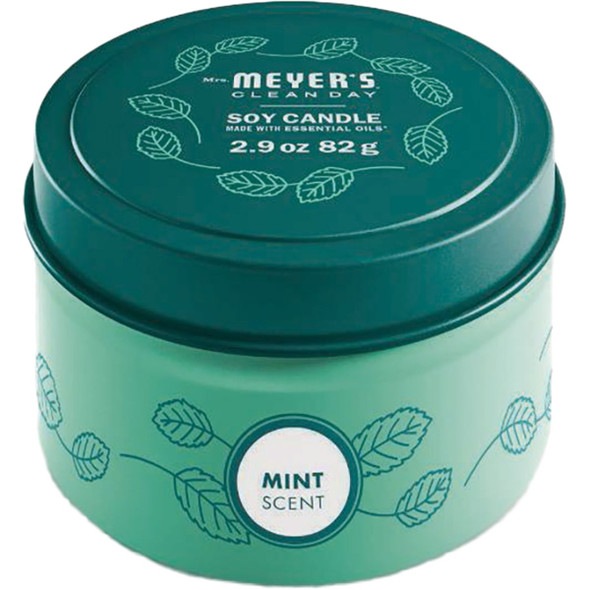 Mrs. Meyer's Clean Day 2.9 Oz. Mint Small Tin Soy Candle 11514