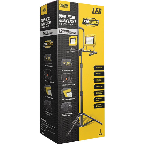 Feit Electric 12,000 Lm. LED Tripod Stand-Up Work Light WORK12000XLTPPLUG 559739