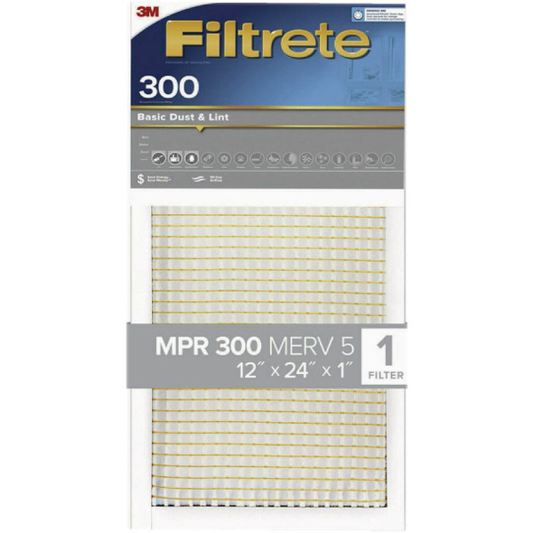 Filtrete 12x24x1 Basic D/L Filter 320-4 Pack of 4