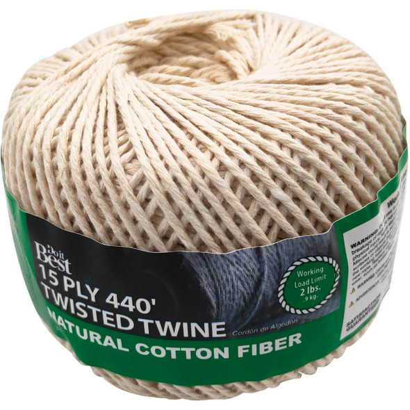 Do it Best 15-Ply x 440 Ft. Natural Twisted Cotton Twine 311282 311282