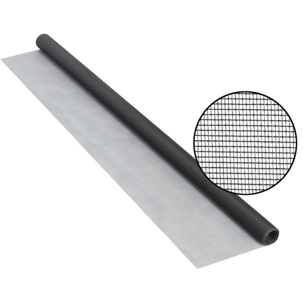 Phifer 30 In. x 84 In. Charcoal Fiberglass Screen Cloth Ready Rolls 3003953