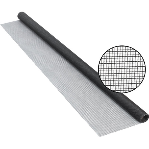Phifer 24 In. x 84 In. Charcoal Fiberglass Screen Cloth Ready Rolls 3003951