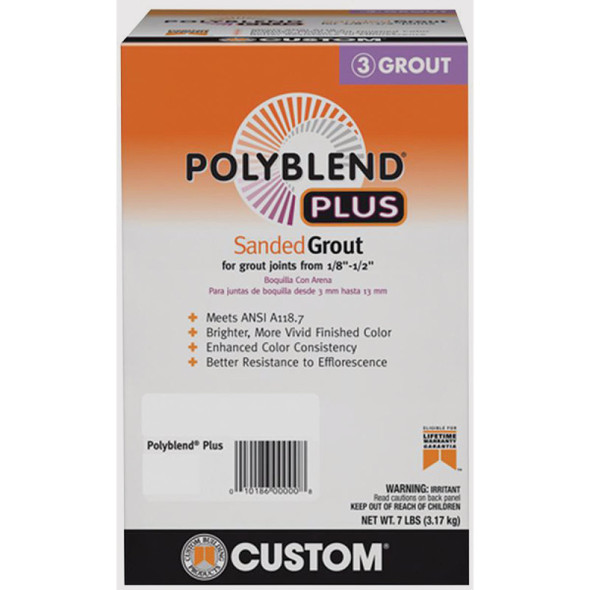 Custom Building Products PolyBlend PLUS 7 Lb. Brown Velvet Sanded Tile Grout PBPG6477-4 272958