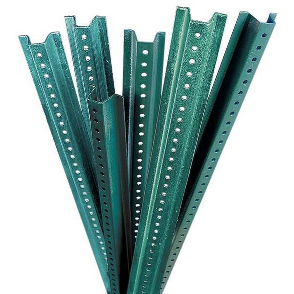 Brady Sign Post, U-Channel, ,Steel Green, Baked Enamel, 6 ft. L, 1-1/2" D 95047